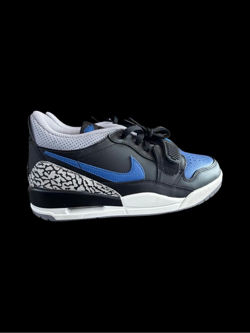 Air Jordan Legacy 312 Low Black Game Royal Cement Grey Men’s Size 10